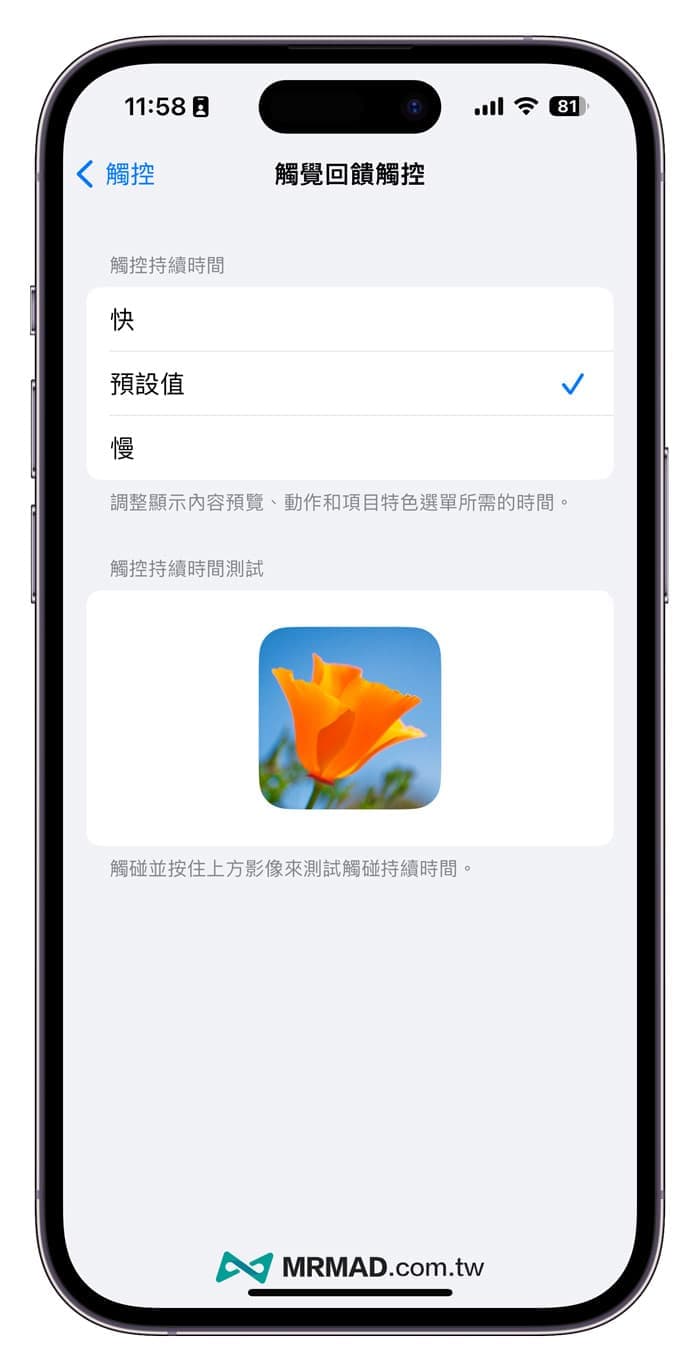 iPhone触觉回馈怎么开？如何调整Haptic Touch设置与持续时间